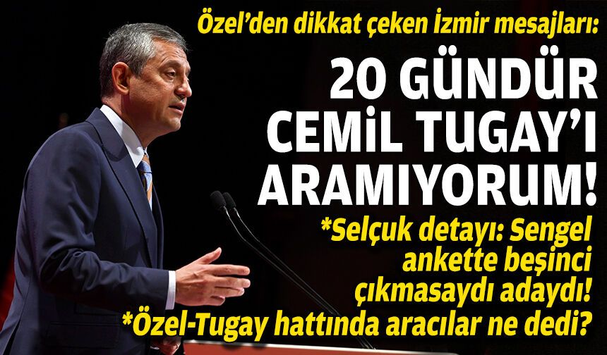 Transfer iddialarının gölgesinde Özel'den dikkat çeken mesajlar: Tugay'ı 20 gündür aramıyorum!