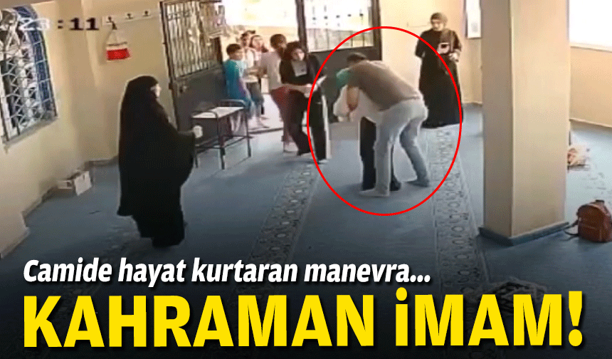 Camide hayat kurtaran manevra... Kahraman imam!