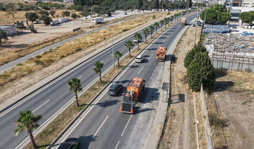Menderes öevreyolunda düzenleme çalışması hız kazandı