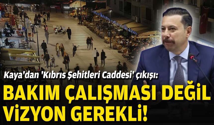 AK Partili Kaya'dan 'Kıbrıs Şehitleri Caddesi' çıkışı: Bakım çalışması değil vizyon gerekli!