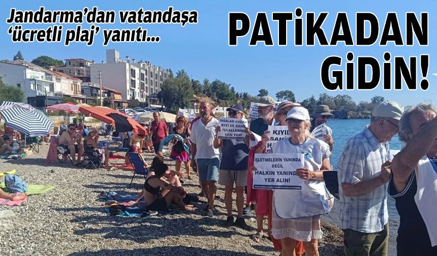 Foça'daki ücretli plajlar için Jandarma'dan vatandaşa yanıt: Patikadan gidin!