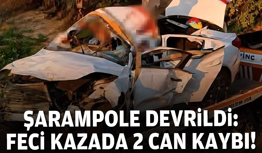 Otomobil şarampole devrildi: 2 ölü, 2 yaralı