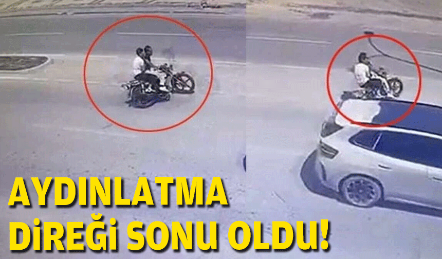 Aydınlatma direği sonu oldu!