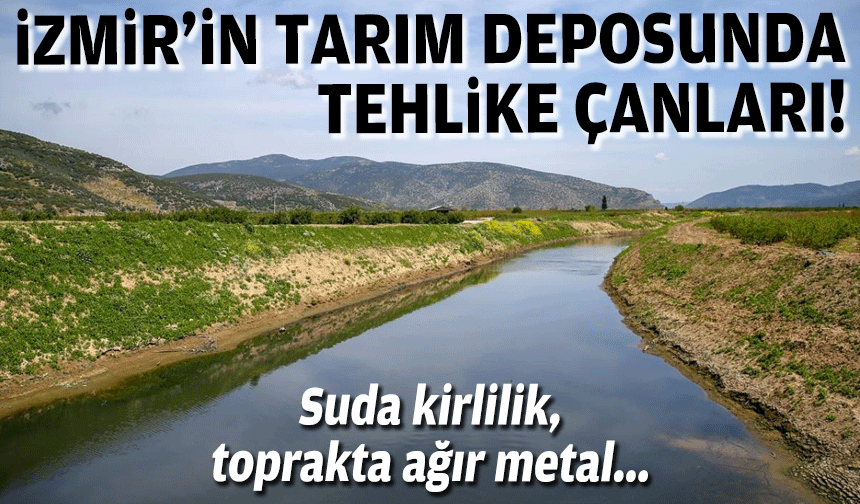 İzmir'in tarım üssünde tehlike çanları... Suda kirlilik, toprakta ağır metal!