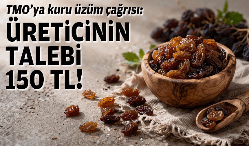 TMO’ya kuru üzüm çağrısı:  Üreticinin talebi 150 TL!
