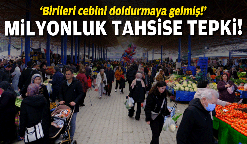Seferihisar’daki milyonluk tahsis bedeline pazarcılardan tepki: Birileri cebini doldurmaya gelmiş!