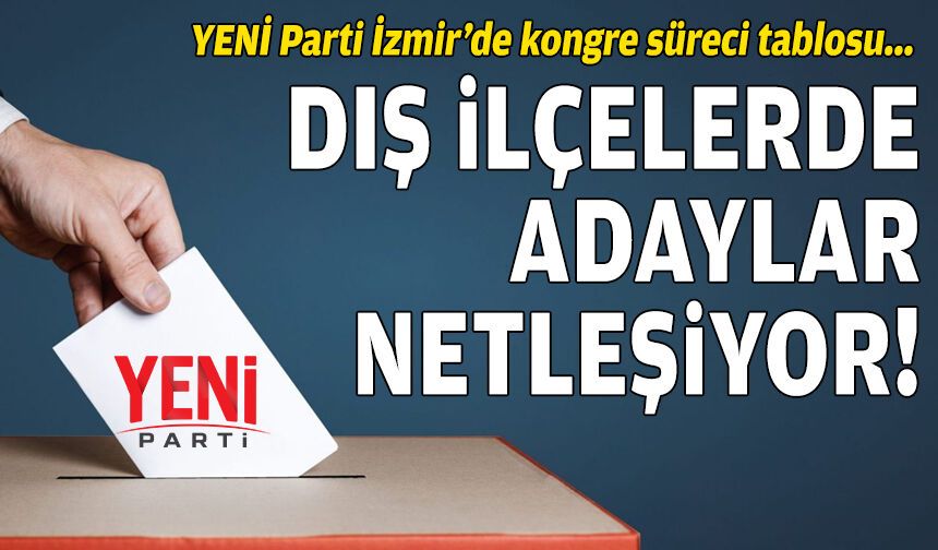 YENİ Parti İzmir’de kongre heyecanı: İlçelerde adaylar netleşiyor!