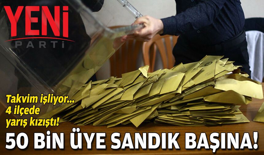 YENİ Parti İzmir'de 50 bin üye sandığa gidiyor: 4 ilçede yarış kızıştı!