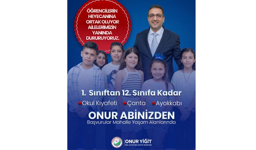Balçova'da eğitime güçlü destek