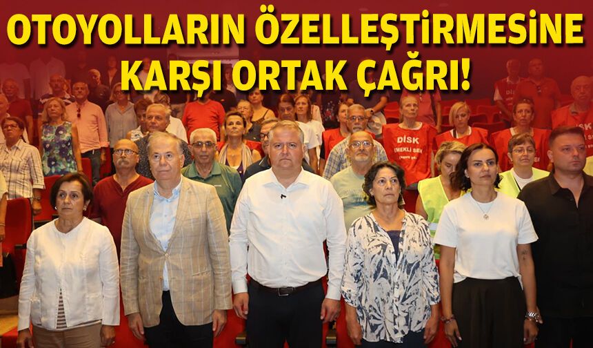 Urla’da otoyolların özelleştirilmesine karşı ortak ulaşım çağrısı