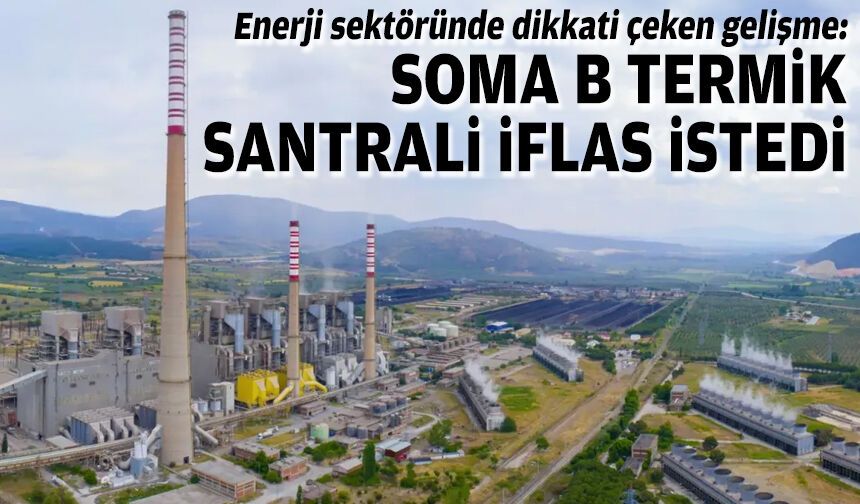 Enerji sektöründe dikkati çeken gelişme: Soma B Termik Santrali iflas istedi