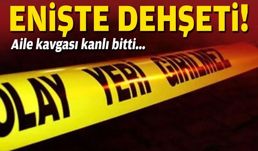 Aile kavgası kanlı bitti... Enişte dehşeti!