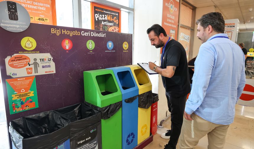 Buca’da marketlere “sıfır atık” denetimi