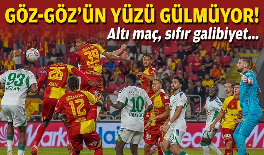 Göztepe’nin yüzü gülmüyor: Altı maç sıfır galibiyet!