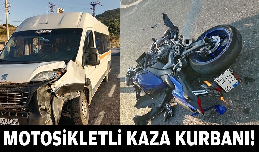 Motosikletli kaza kurbanı!