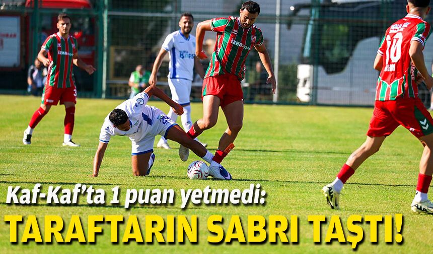 Kaf-Kaf’ta 1 puan yetmedi: Taraftarın sabrı taştı!