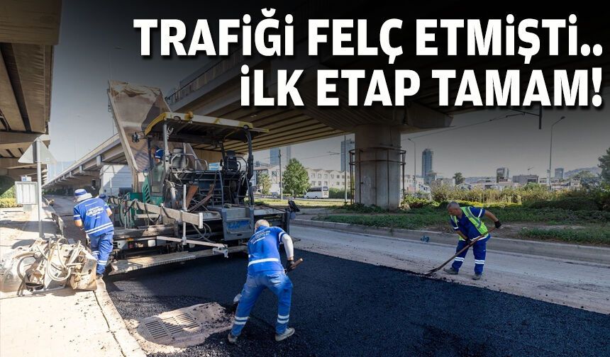 Trafiği felç etmişti... İlk etap tamam!