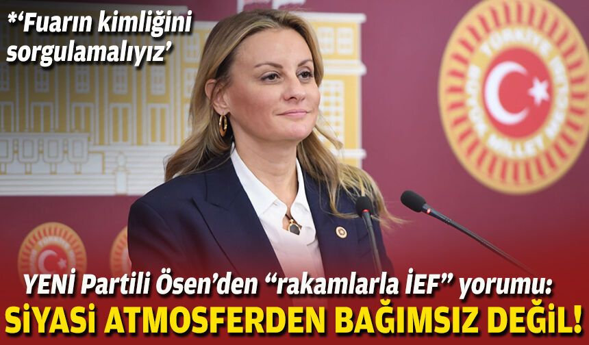 YENİ Partili Ösen’den “rakamlarla İEF” yorumu: Siyasi atmosferden bağımsız değil!