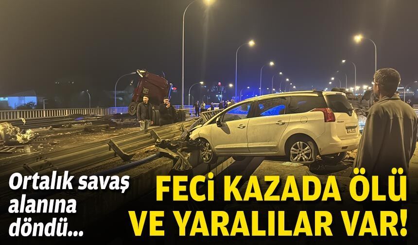 Ortalık savaş alanına döndü... Feci kazada ölü ve yaralılar var!