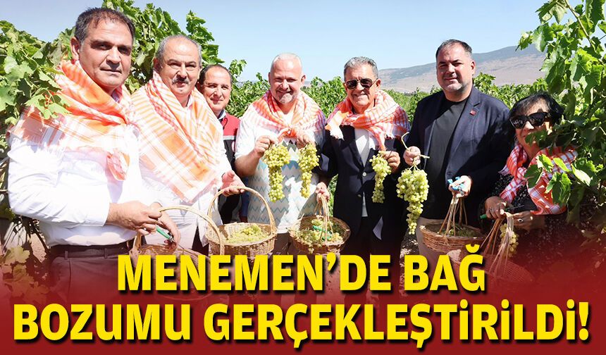 Menemen'de bağ bozumu gerçekleştirildi!