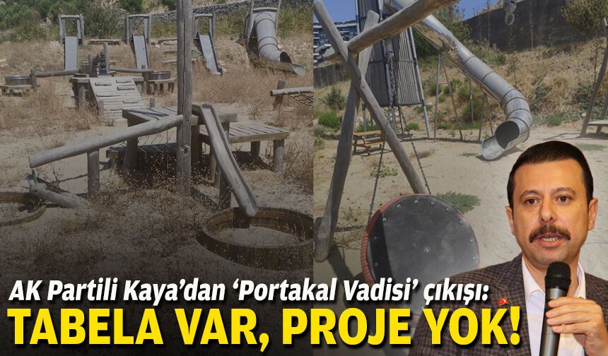 AK Partili Kaya’dan 'Portakal Vadisi' çıkışı: Tabela var, proje yok!