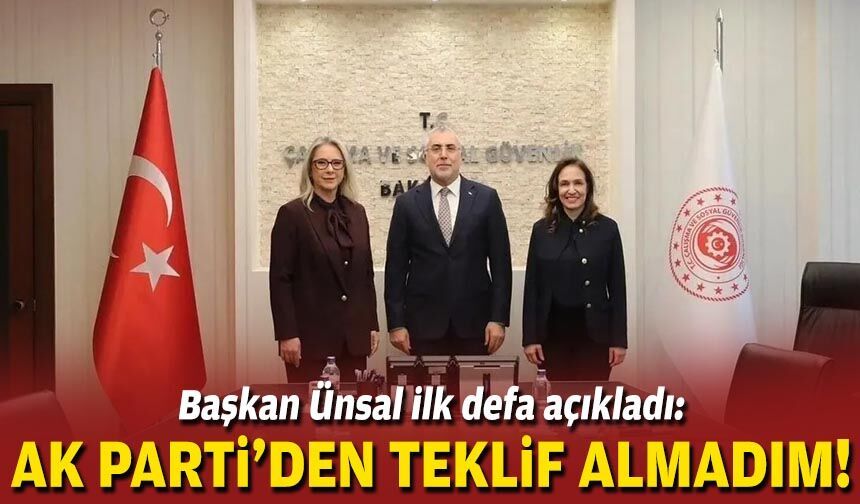 Başkan Ünsal ilk defa açıkladı: AK Parti’den teklif almadım!