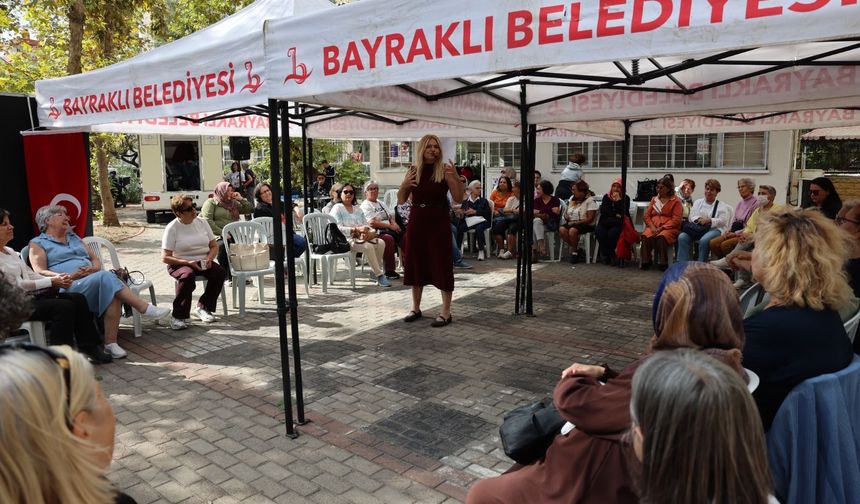 Bayraklı’da yaş almış büyükler için farkındalık buluşması