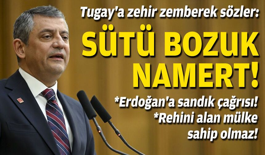 Özel'den Tugay'a zehir zemberek sözler: Sütü bozuk, namert!