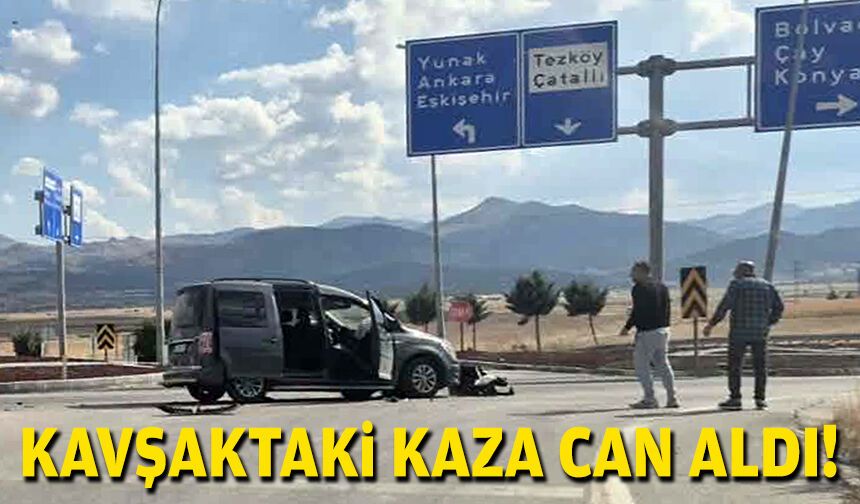 Kavşaktaki kaza can aldı!