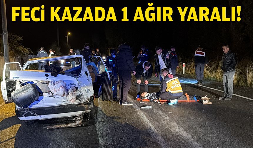 Feci kazada 1'i ağır 4 yaralı!