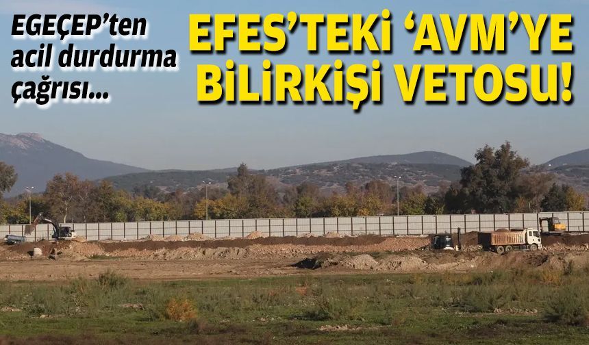 Efes’teki 'AVM’ye bilirkişi vetosu... EGEÇEP’ten acil durdurma çağrısı!