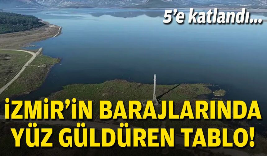 İzmir’in barajlarında yüzler güldüren tablo: Tahtalı 5'e katlandı!
