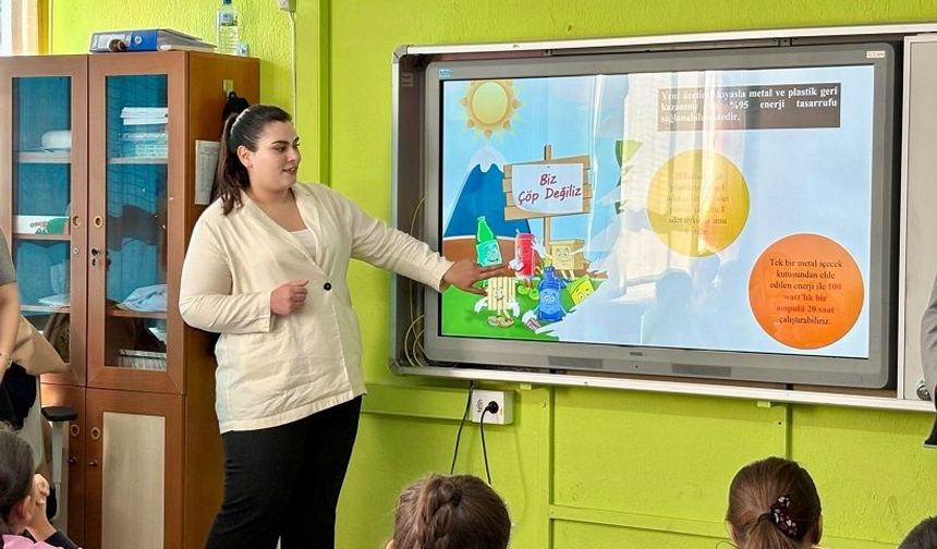Menderes’te çocuklara sıfır atık eğitimi
