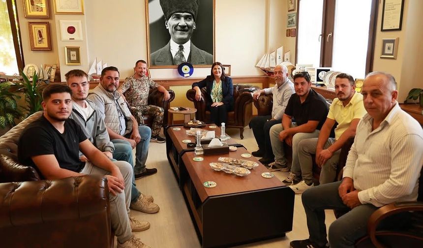 Gerenköy Avcılar Kulübü’nden Başkan Fıçı’ya ziyaret: "Üreticimizin mağduriyetini önlemek için sahadayız"