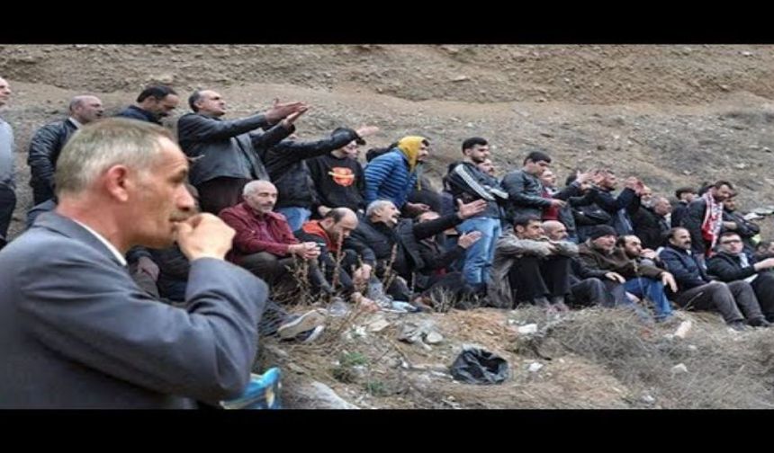 Stadyuma giremeyen taraftarlar maçı dağlardan böyle izledi