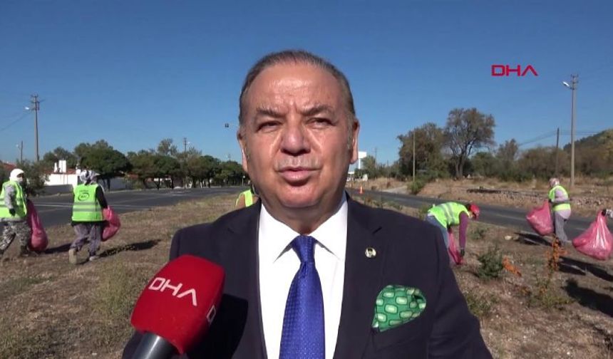 Muğla'da karayolu kenarı ve refüjlerden 10 günde 1600 poşet çöp toplandı