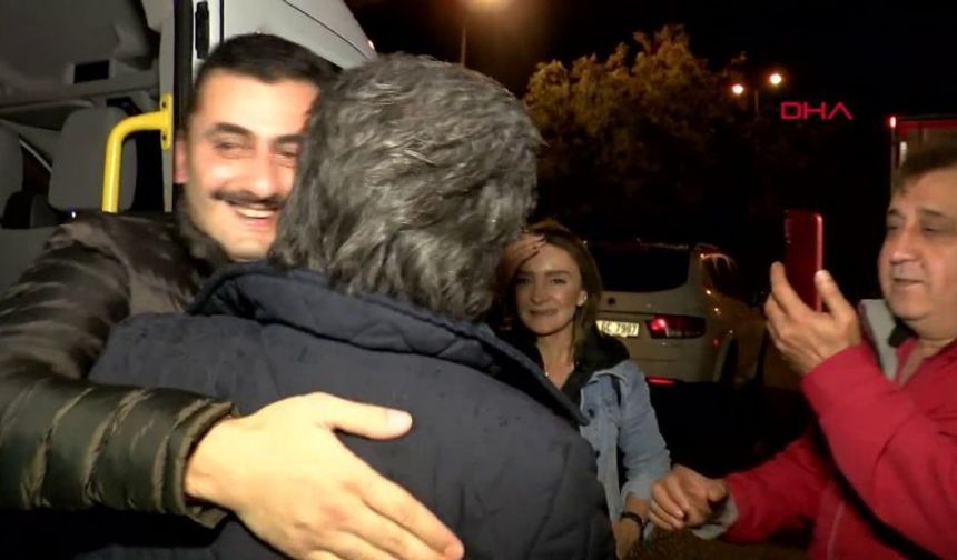 Eren Erdem cezaevinden böyle tahliye oldu