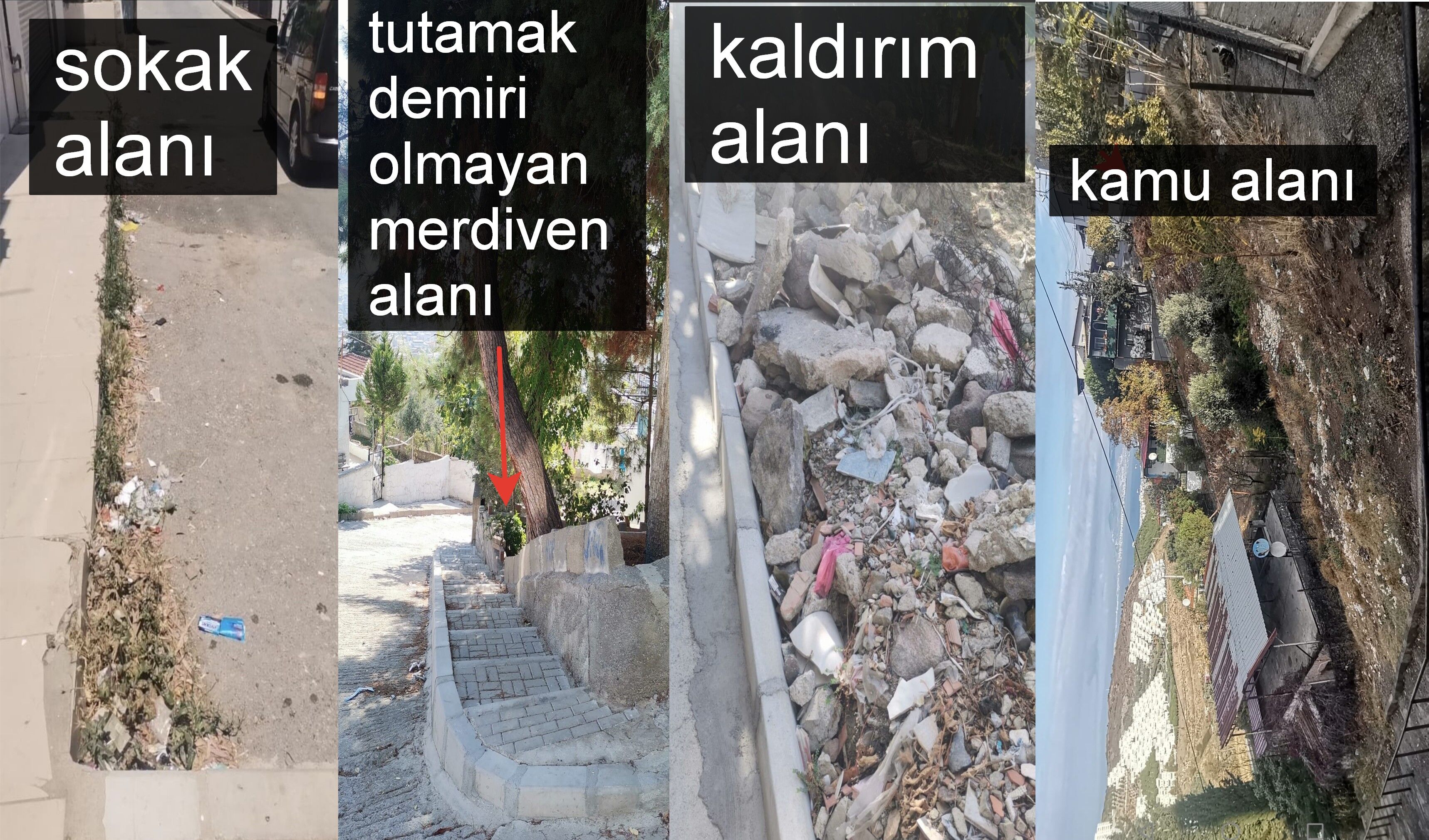 B Mah.kamu Alanı Sokak Alanı Kaldırım Alanı. Merdiven Alanı. Sağlık Alanı