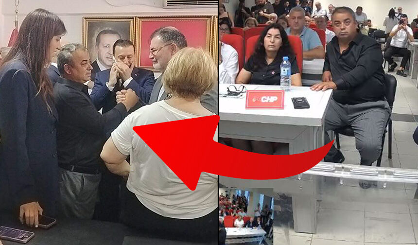 Menderes, AK Parti’ye geçti: CHP’li meclis üyesi kutlamada!