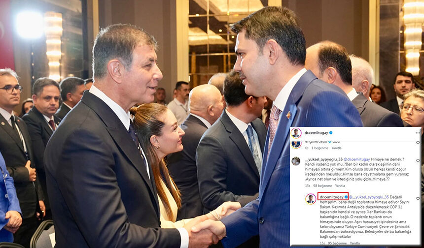 Başkan Tugay’dan vatandaşa: Beni değil toplantıyı himaye etti