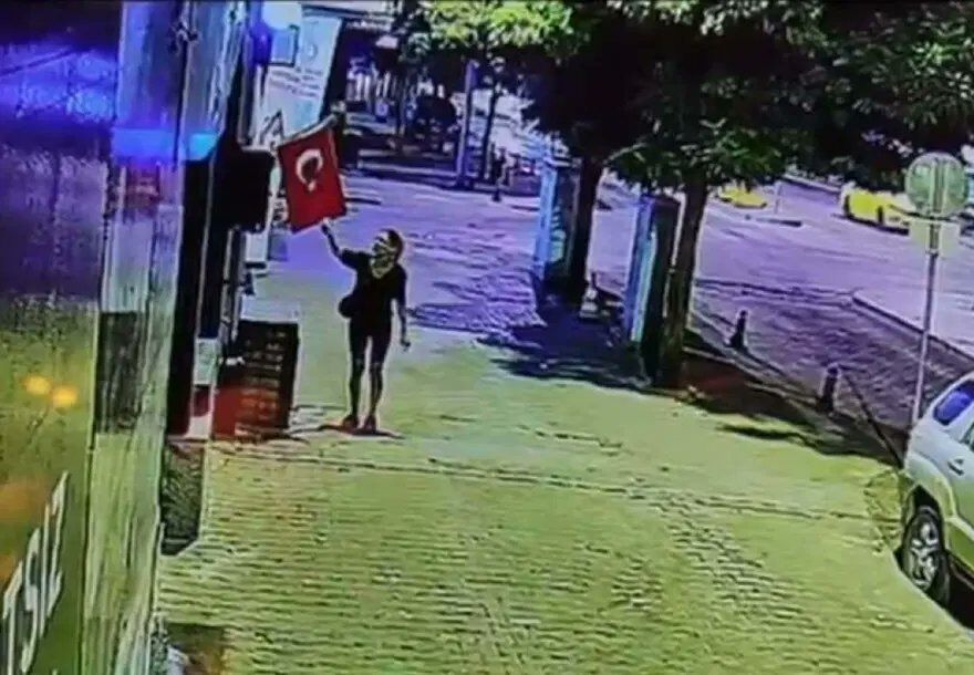 Türk bayrağını yakıp kaçan kadının ifadesi ortaya çıktı