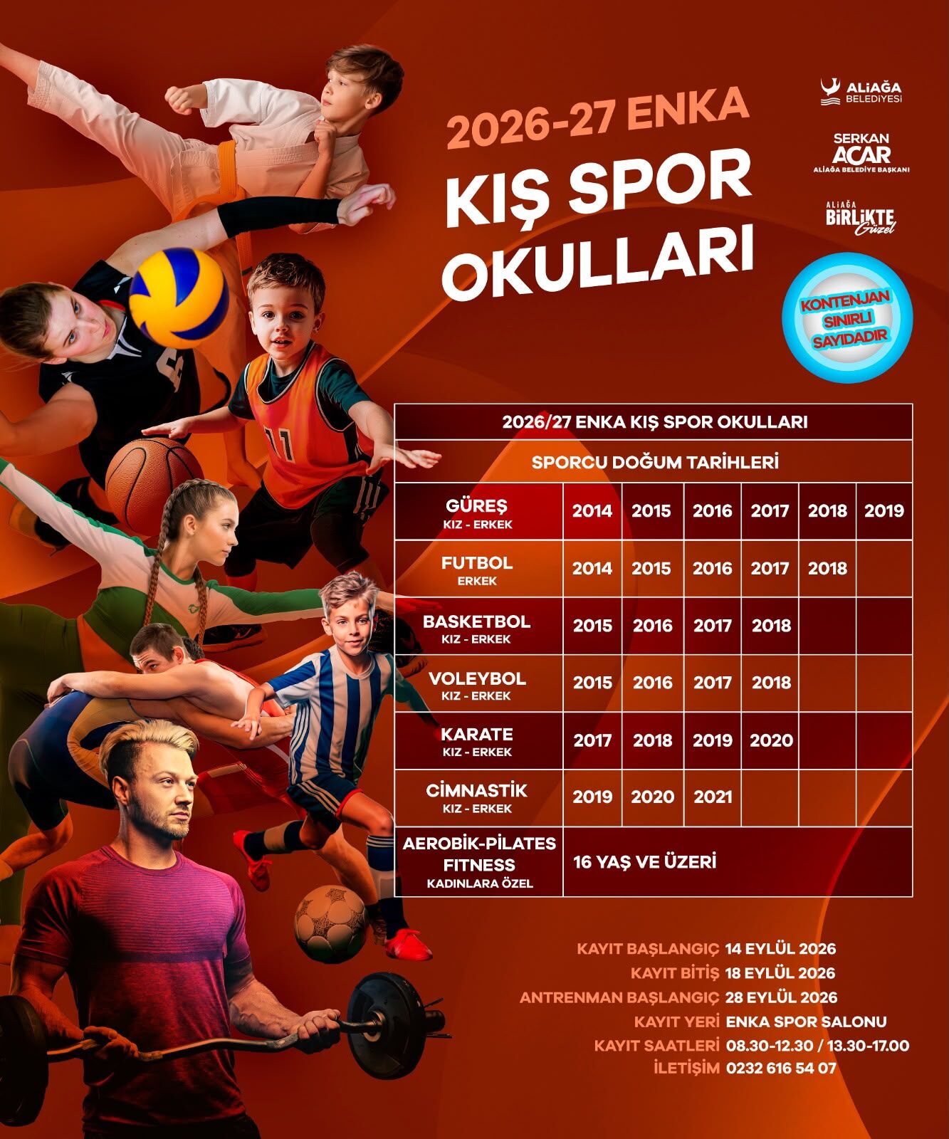 1 Ali̇ağa Beledi̇yesi̇’ni̇n 2026 2027 Kiş Spor Okullari Kayitlari Başliyor