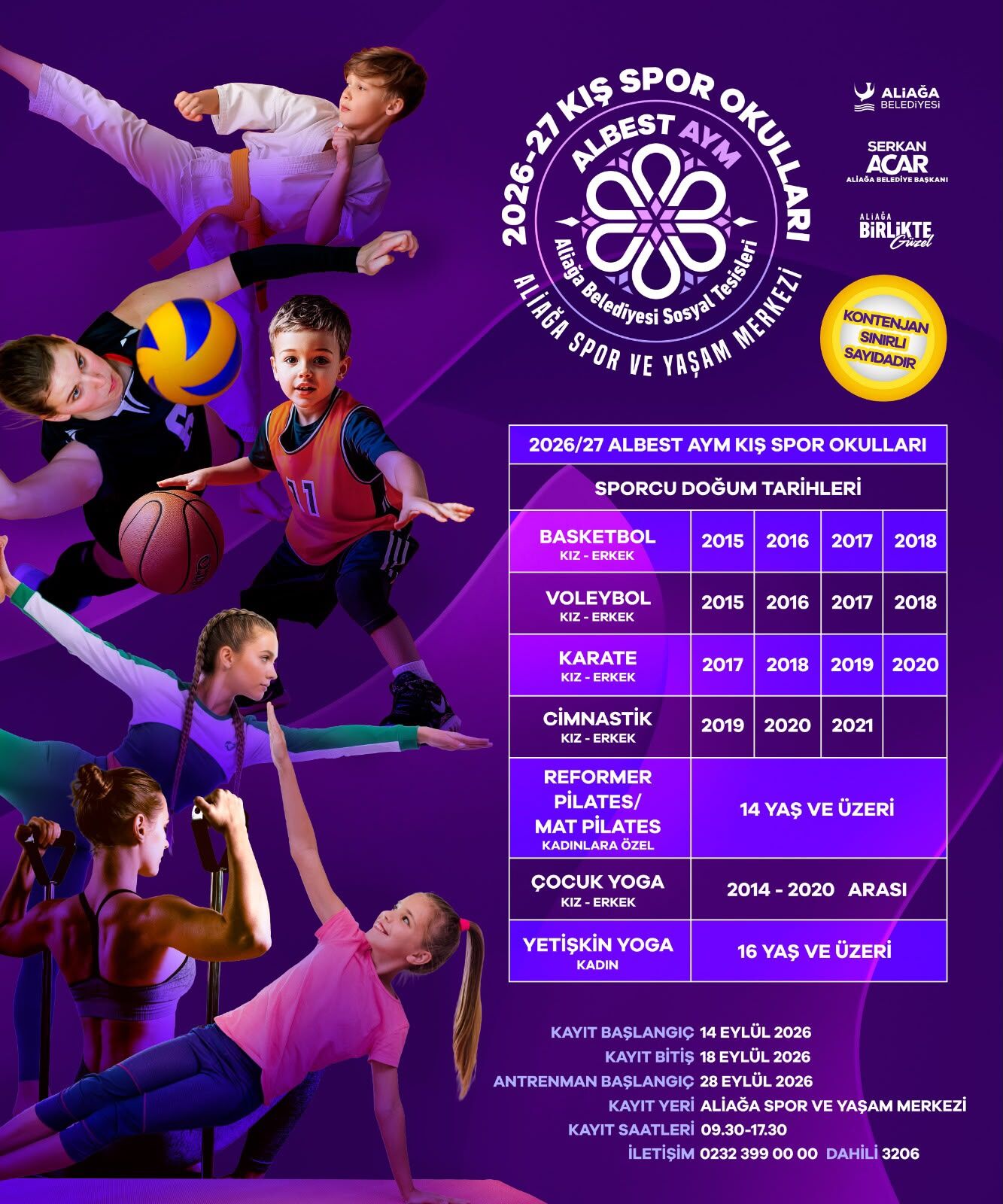 2 Ali̇ağa Beledi̇yesi̇’ni̇n 2026 2027 Kiş Spor Okullari Kayitlari Başliyor