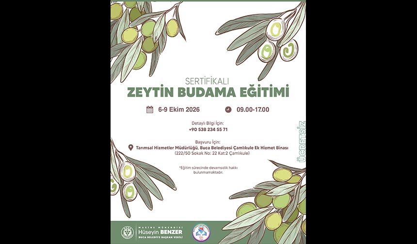 Buca'dan zeytin budama eğitimi!